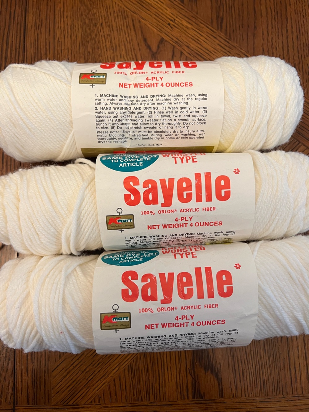 Sayelle worsted weight acrylic yarn